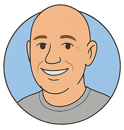 Cartoon icon of a male client sharing his allergy-related sinus relief success story through The Sinus Ninja Treatment.